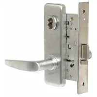 BEST Door Lockset: Storeroom Lever Locksets, Chrome, ADA Compliant, Interchangeable Core (MPN 45HW7DEL16J626)