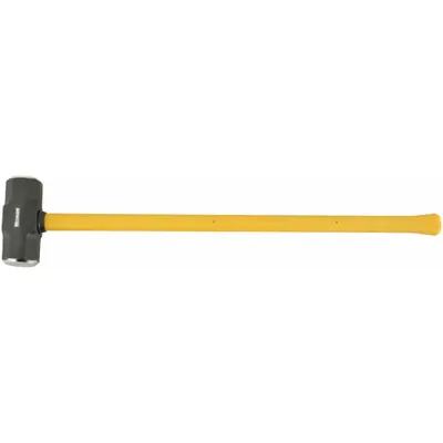 WESTWARD Standard Sledge Hammer: Steel, Fiberglass Handle, 8 lb Head Wt, 2 1/2 in Dia - Standard Sledge Hammers