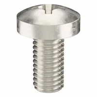 Pan head machine screw with M8x1.25 thread, 16 mm length, made of 18-8 stainless steel with plain finish. Features a Phillips drive with #4 drive size. Suitable for fastening components into tapped holes or with nuts in machinery, electrical enclosures, and equipment requiring a low-profile head