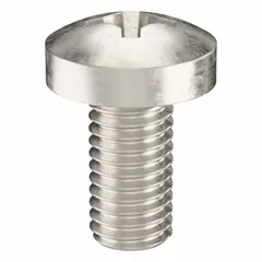 Pan head machine screw with M8x1.25 thread, 16 mm length, made of 18-8 stainless steel with plain finish. Features a Phillips drive with #4 drive size. Suitable for fastening components into tapped holes or with nuts in machinery, electrical enclosures, and equipment requiring a low-profile head.