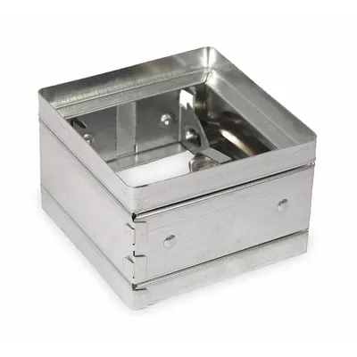 Dayton 7.75"H-W 3.7"L Square Spring Fire Damper: Static, 7 3/4 in H, 7 3/4 in W - Rectangular Fire Dampers