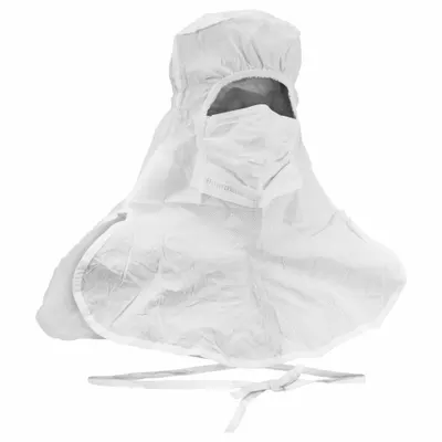 KIMTECH ISO 5 Clean-Processed Non-Sterile Hood, SMS, White, Tie Closure, 75 PK - ISO 5 Clean-Processed & Non-Sterile Hoods