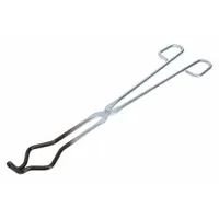 Crucible Tongs: 18 in Overall Lg, Stainless Steel, T302/304, PTFE, 1/4 in Wire Size, 13/16 in Tip Lg