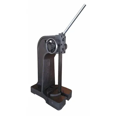 Dayton Ratcheting Arbor Press: 3 ton Force in Tons, 13 1/4 in Swing (In.), 8 1/2 x 10 in - Hand and Power Tools