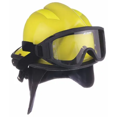 BULLARD Fire and Rescue Helmet: White, Modern Rear Brim, Chin Strap