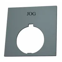 Legend Plate: 30 mm Panel Mounting Size, Rectangular, 1 in Overall Ht x 1 1/2 in Overall Wd (MPN HT8SP19)
