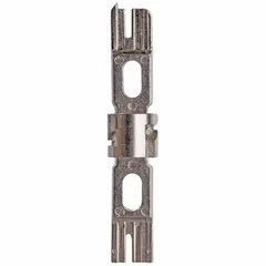 Replacement blade for Krone block connections. Designed for use with JONARD TOOLS punchdown tool model EPD-914KR. Used in telecommunications and data cabling for terminating wires on Krone blocks.