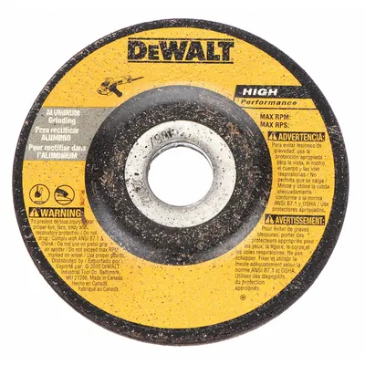 DEWALT DW8404 Type 27 Depressed Center Grinding Wheel - General Purpose Grinding Wheels for Soft Metals