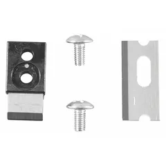 This replacement crimping blade is designed for use with ratcheting crimpers to terminate flat-satin phone cables and round UTP cables. It accommodates phone cable, round STP, and round UTP cable types. Suitable for voice and data cabling installations.