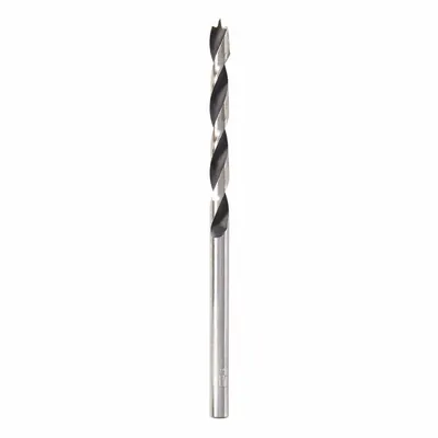 IRWIN Brad Drill Bits: 1/8 in Drill Bit Size, 2 9/16 in Overall Lg, 1/8 in Shank Dia - High-Speed Steel Brad-Point Drill Bits