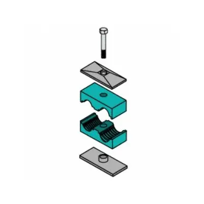 ZSI Vibration-Dampening Textured Core Beta Clamp T2008S-SS - Vibration-Dampening Textured Core Beta Clamps