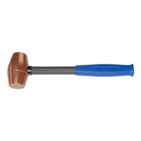 Mallet: Steel Handle, 3 lb Head Wt, 1 3/4 in Dia, 4 in Head Lg, 14 in Overall Lg (MPN AM3CUCG)