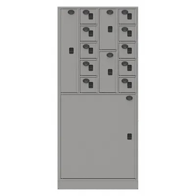 SENTINEL Law Enforcement Evidence Locker: Pass-Through Backing, Keyless Lift Latch - Pass-Through Evidence Storage Lockers