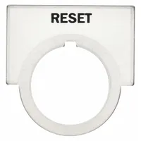 Legend Plate: 30 mm Panel Mounting Size, Half-Round, 1 1/2 in Overall Ht x 2 in Overall Wd (MPN 52NL14)