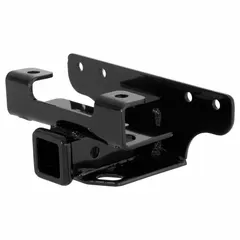 This CURT Class III hitch is designed for the Dodge Ram 1500, with a gross trailer weight capacity of 5,000 lb and a gross vehicle weight capacity of 5,000 lb. Constructed from carbon steel with a powder-coated finish, it requires no drilling for installation. Suitable for towing trailers, boats, or campers.