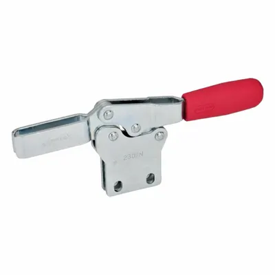 JW WINCO Horizontal Acting Toggle Clamp: Horizontal Handle, Flange Base Mounting - Standard Toggle Clamps