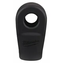 Protective boot designed for ratchet-compatible impact wrenches. Provides a housing to shield the tool from impacts and debris during use on job sites.