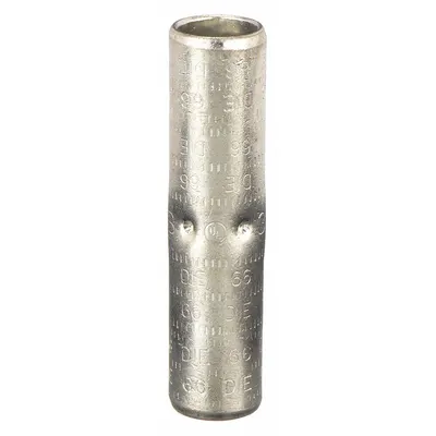THOMAS & BETTS Open Barrel Splice: 300 kcmil Wire Size, White Code, 3.5 in - Crimped Butt Splice Compression Connectors