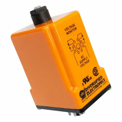ATC DIVERSIFIED ELECTRONICS Voltage Sensor Relay: Panel Mounted, 8 Pins/Terminals, 5 A - Surface-Mounted Relays