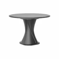 CORTECH Table: 29 in Overall Ht, 42 in Overall Dia, No Game Top, Ballast Accepted, Black, ISO 22196 (MPN 670BK)
