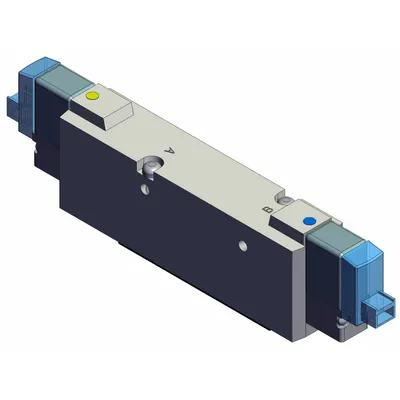 SMC Solenoid Air Control Valve: Five-Way, Closed Center Position, SYJ7000, Single Solenoid - SMC SYJ Series Directional Control Valves