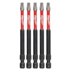 This impact-rated Torx bit features a T25 size and standard hex shank for secure chuck fit. Constructed from alloy steel, it is designed for driving and removing Torx fasteners in assembly, construction, and maintenance tasks.
