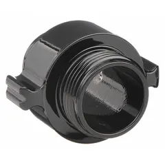 Straight adapter with NPSH male and female threads, sized 1 in x 1 in. Made of rigid aluminum for fire hydrant and standpipe connections. Provides a secure threaded interface for hose attachments in fire-suppression systems.