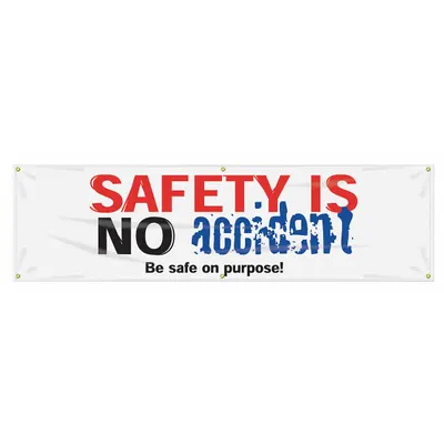 ACCUFORM Safety Is No Accident Banner MBR947 - Safety Is No Accident Banners