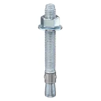 RED HEAD Wedge Anchor: 8 1/2 in Overall Lg, 5/8 in Dia, 5/8"-11 Thread Size, Steel, Steel, 10 PK (MPN WS-5884)