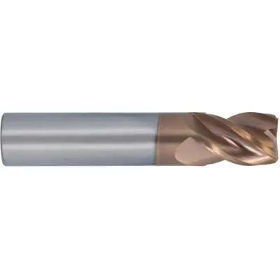 CLEVELAND Square End Mill: Carbide, T-Max Coated, 4 Flute, 5/16" Mill Dia, 1/2" LOC - Fast-Cutting Carbide Square End Mills for Stainless Steel & Super Alloys