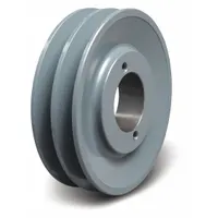 APPROVED VENDOR V-Belt Pulley: 2BK62, 2 Groove, 5.95 in OD, Bushed Bore, H/QT, Cast Iron