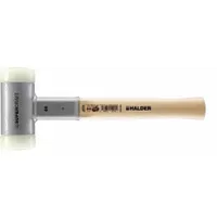 Dead Blow Hammer: Wood Handle, Plain Grip, 4 lb Head Wt, 2 3/8 in Hammer Face Dia, Steel (MPN 3366060)