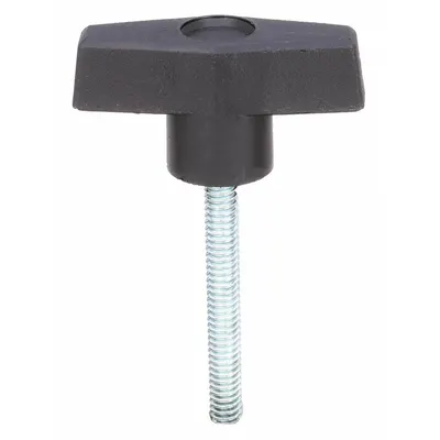 INNOVATIVE COMPONENTS Hand Knob: T, Plastic w/ Steel Thread, 1/4"-20 Thread - T-Handle Knobs with Threaded Stud
