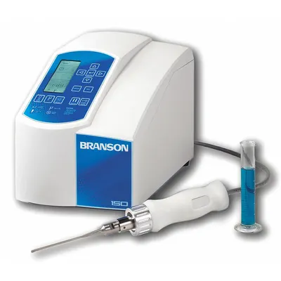 BRANSON Cell Disruptor: Benchtop, 1,200,000 RPM to 2,400,000 RPM, 0.2 hp Horsepower - Sonifiers