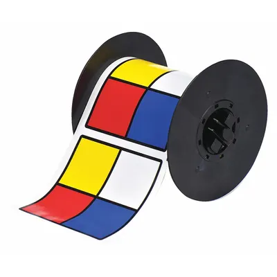 BRADY Pre-Cut Label Stock Roll: No Legend, NFPA Diamond, 4 in x 4 in, 4 in, Vinyl - Brady Right-To-Know Diamond Precut Label Rolls