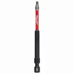 This impact-rated hex bit features a #2 Phillips tip and is made from S2 alloy steel. Designed for use with impact drivers, it is suitable for driving screws in construction, assembly, and maintenance tasks. The imperial sizing and standard tip style ensure compatibility with common fasteners.