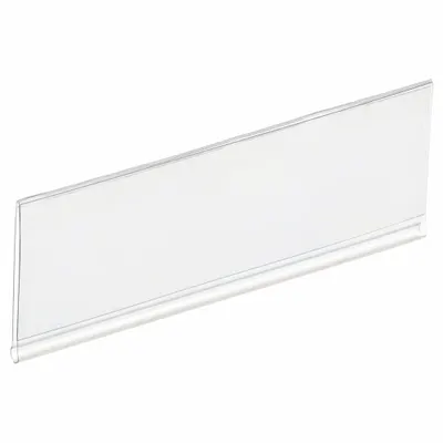 TRI-DEX Label Holder: 3 in x 1 1/4 in, Clear, Slide-In, 25 Label Holders, Snap-On - Snap-On Label Holders