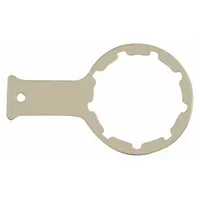 This water filter wrench is a tool designed for removing and installing water filters on compatible refrigerators and freezers. It provides the necessary grip and leverage to ensure proper filter replacement. The wrench is intended for use during routine maintenance of water filtration systems