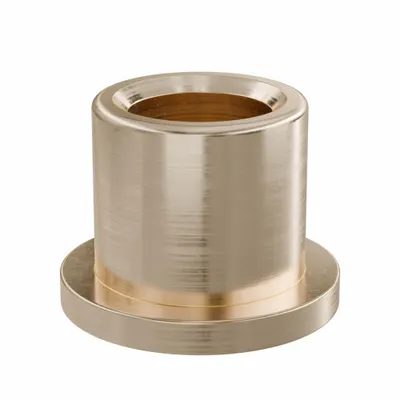 OILITE Flanged Sleeve Bearing: Bronze, SAE 841, 1/2 in Bore, 3/4 in OD, 3/4 in Lg - Lubricated General Purpose Metallic Flanged Sleeve Bearings