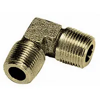 LEGRIS Metal Pipe Elbow: 90° Elbow, 3/8 in x 3/8 in, Male BSPT Threaded x Male BSPT Threaded (MPN 0152 17 17)
