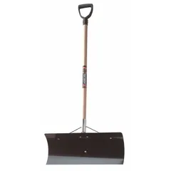APPROVED VENDOR Snow Pusher, Steel, 10 in Blade Lg, 24 in Blade Wd, 42 in Handle Lg, D Grip