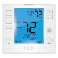 PRO1 IAQ Low Voltage Thermostat: Heat and Cool, Auto, B/C/G/O/RC/Rh/W2/W/E/Terminal Designations/Y2 (MPN T755WHO)