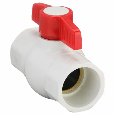 NDS Manual Two-Way Ball Valve: 1 1/2 in, PVC, Angle, Socket x Socket - PVC Ball Valves