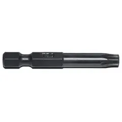 Power Torx bit set with T30 size, Torx® head, and hex shank for secure tool retention. Made from S2 steel. Suitable for driving or removing Torx® head screws in assembly and repair tasks using power tools. Supplied as a 5-pack.