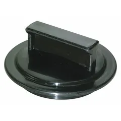 APPROVED VENDOR Drain Stopper, 2 7/8 in Overall Dia, Plastic, Black, Push and Pull