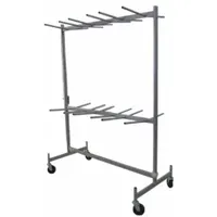 DAYTON Chair Cart: 800 lb, 63 in L x 31 5/8 in W x 84 in H, For 72 Chairs, (4) Swivel, Powder Coated