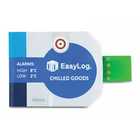 LASCAR Data Logger: -22°F to 140°F, -30°C to 60°C, EL-CC-1-001 PK10, Temp, USB, Temp°C/Temp°F, 10 PK