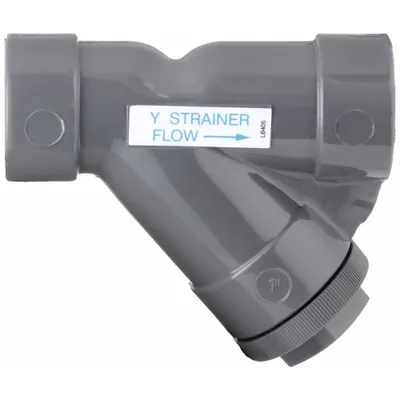 HAYWARD Y Strainer: 1 1/4 in, Socket, Mesh, 0.0313 in Screen Size, PVC - PVC Y Strainers