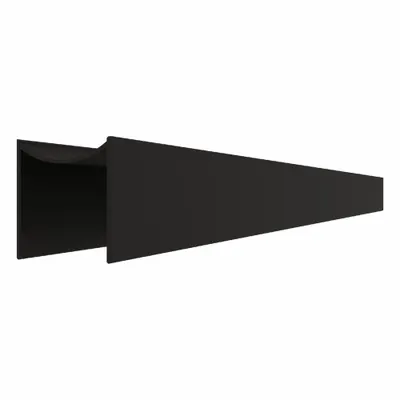 HADRIAN Alcove Channel: Aluminum, Anodized Aluminum, 57 in Overall Ht - Brackets, Alcove Clips & Channels for Bathroom Partitions