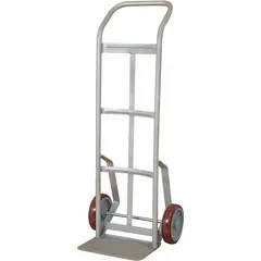 APPROVED VENDOR Corrosion-Resistant Hand Truck, 600 lb, Flow-Back, Silver, Stainless Steel, 210351